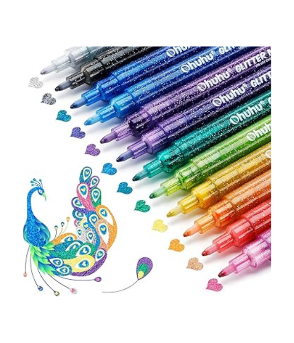 Ohuhu Glitter Markers Pen