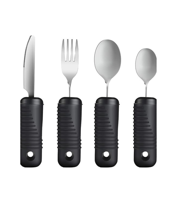 YPC Adaptive Utensils,Easy Grip Silverware,Built Up Bendable
